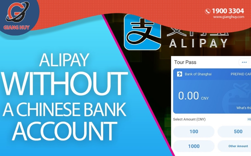 Nạp tệ Alipay bằng cách sử dụng tính năng Tour Pass của Alipay 