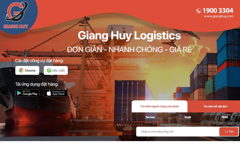 Nhập hàng si từ Trung Quốc qua Giang Huy Logistics
