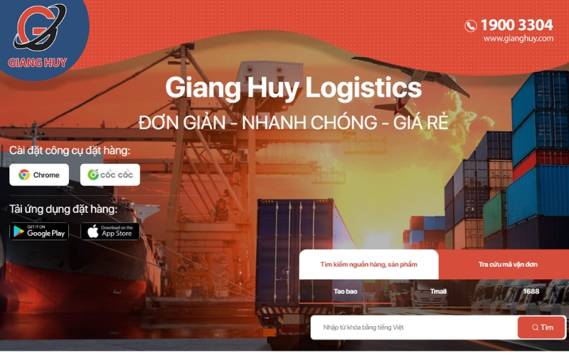 Nhập hàng Trung Quốc tại Giang Huy Logistics