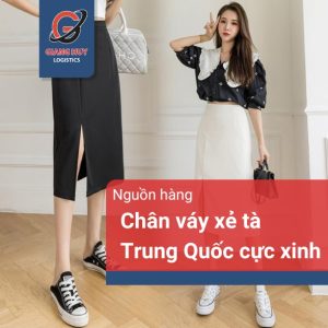 Nguồn hàng chân váy xé tà Trung Quốc cực xinh