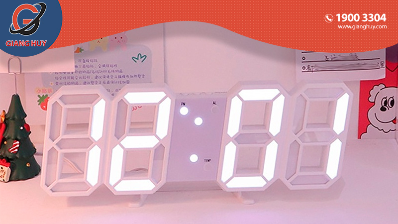 Đồng hồ treo tường điện tử chất lượng Horloge 3D