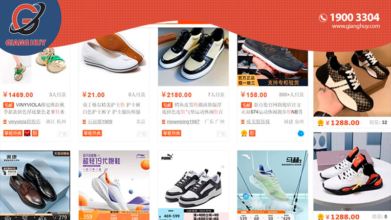 Một số lợi ích khi mua hàng giày dép trên Taobao