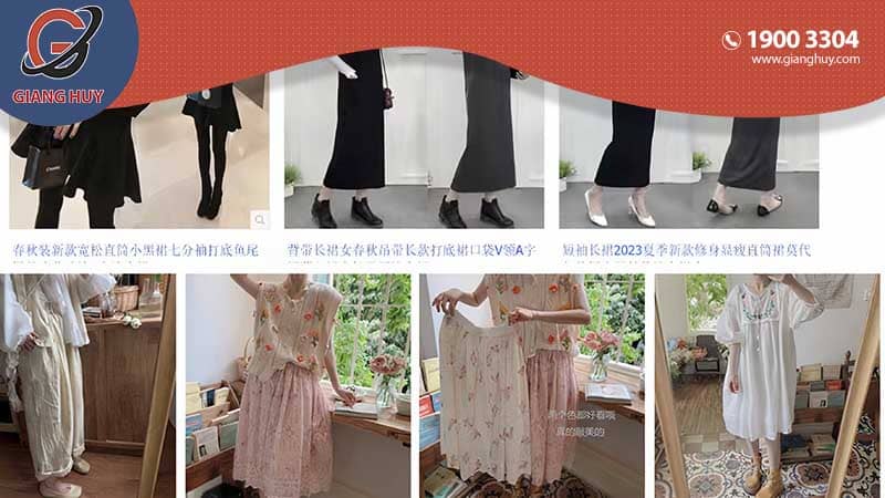 link order taobao quần áo nữ