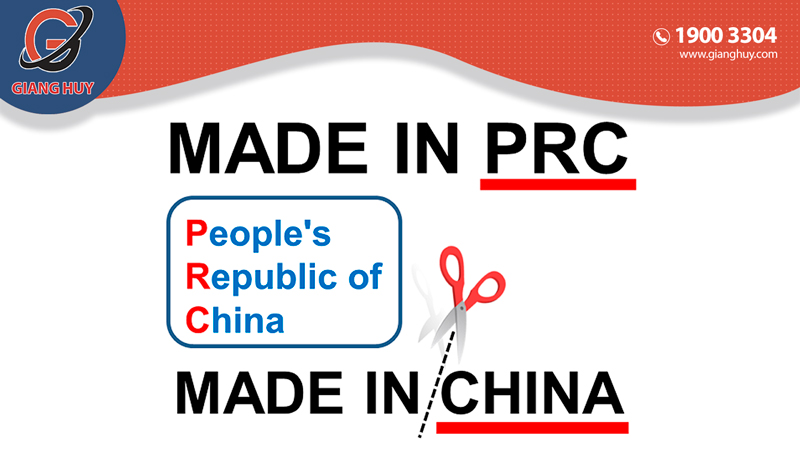 Phân tích hàng Made in PRC và Made in China 