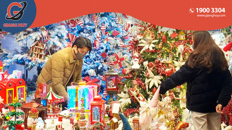Nguồn hàng cây thông Noel nội địa Trung tại chợ đầu mối
