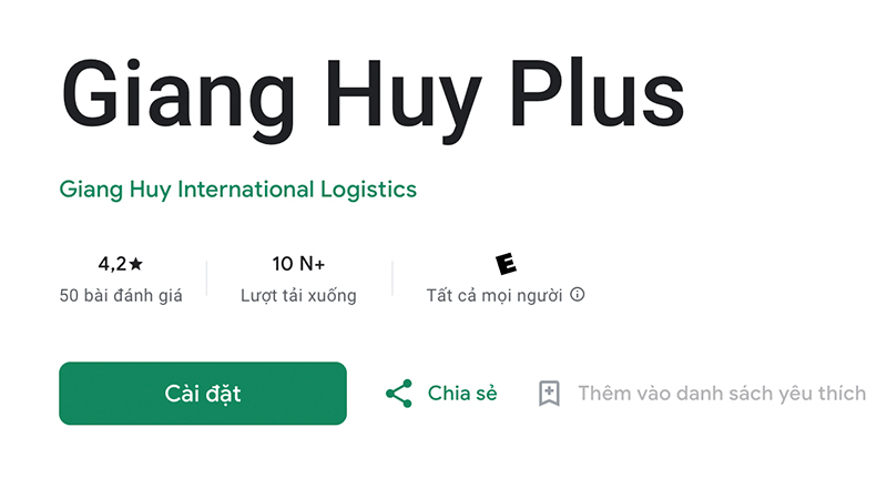 App mua hàng Taobao tiếng Việt Giang Huy Plus