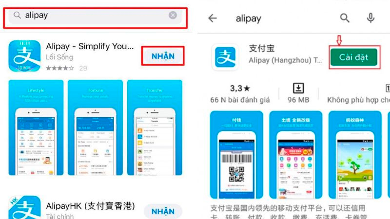 Cách đăng ký tài khoản Alipay trên điện thoại
