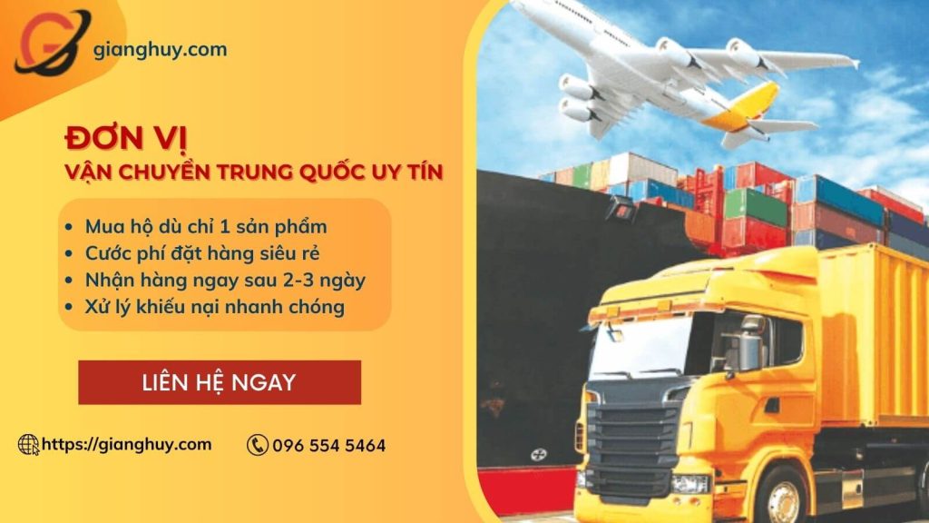 Giang Huy hỗ trợ bạn giao thương hàng hóa với Trung Quốc