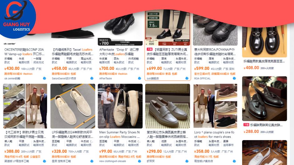 15+ Nguồn giày loafers uy tín và chất lượng trên Taobao