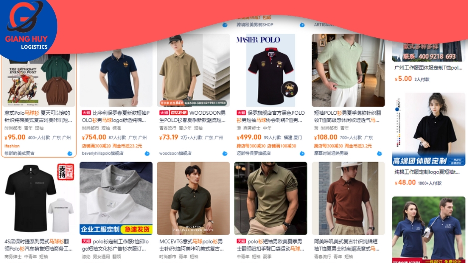 Tổng hợp 20+ mẫu áo Polo bán chạy nhất trên Taobao