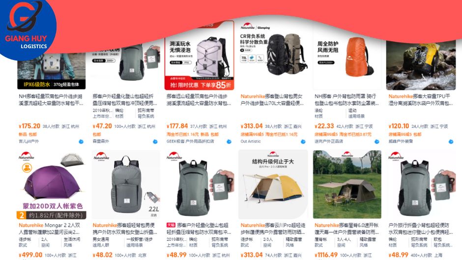 Thương hiệu Naturehike sở hữu dòng balo du lịch hàng đầu Trung Quốc