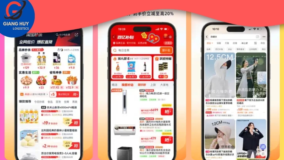 Taobao là ứng dụng mua sắm phổ biến và quen thuộc không chỉ ở Trung Quốc mà còn ở Việt Nam