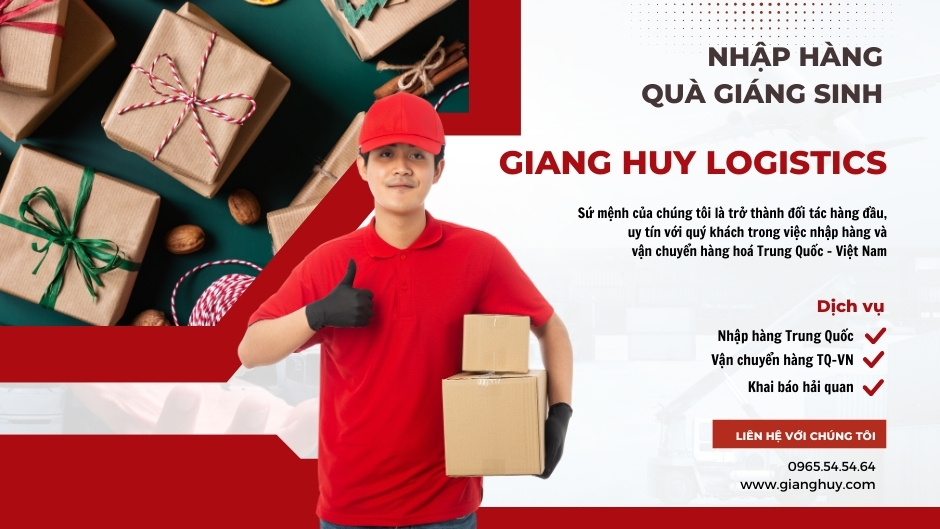 nhập quà giáng sinh qua giang huy logistics