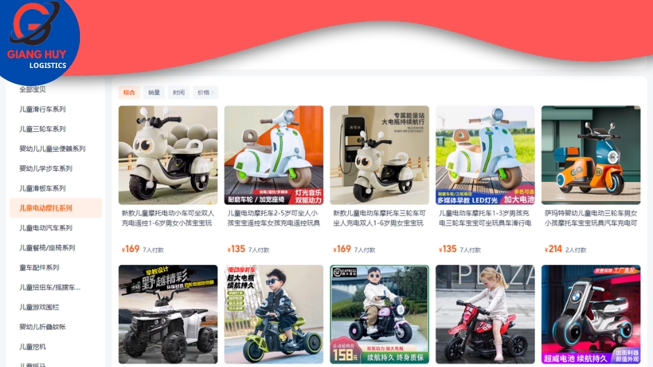 Nhập hàng từ Taobao, 1688,... cho phép bạn mua được xe điện với giá gốc, tiết kiệm chi phí