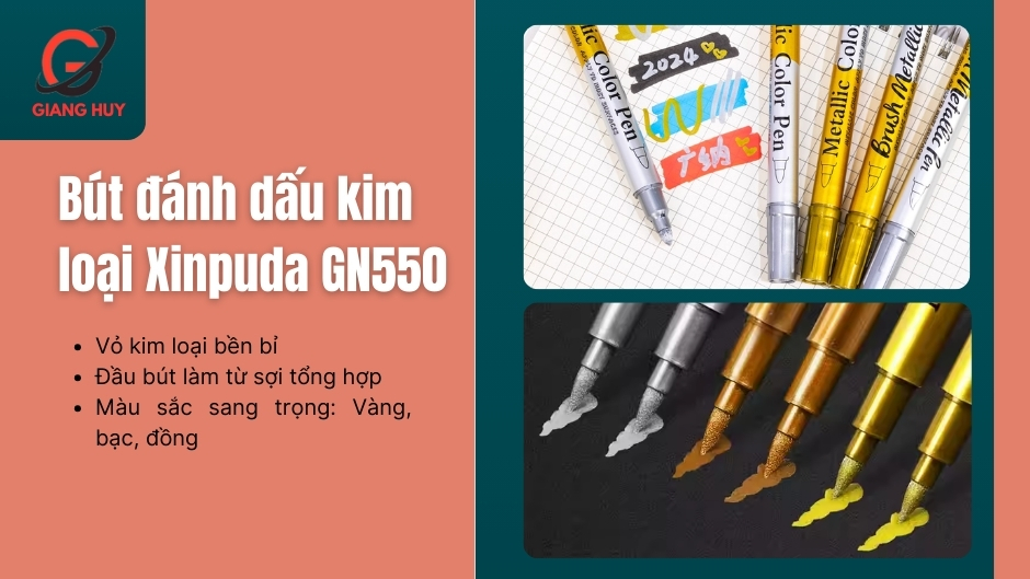 Bút đánh dấu kim loại Xinpuda GN550 thích hợp cho những hoạt động cần sự tinh tế trong những nét chữ