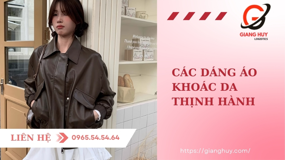  Một số kiểu dáng áo khoác da thịnh hành