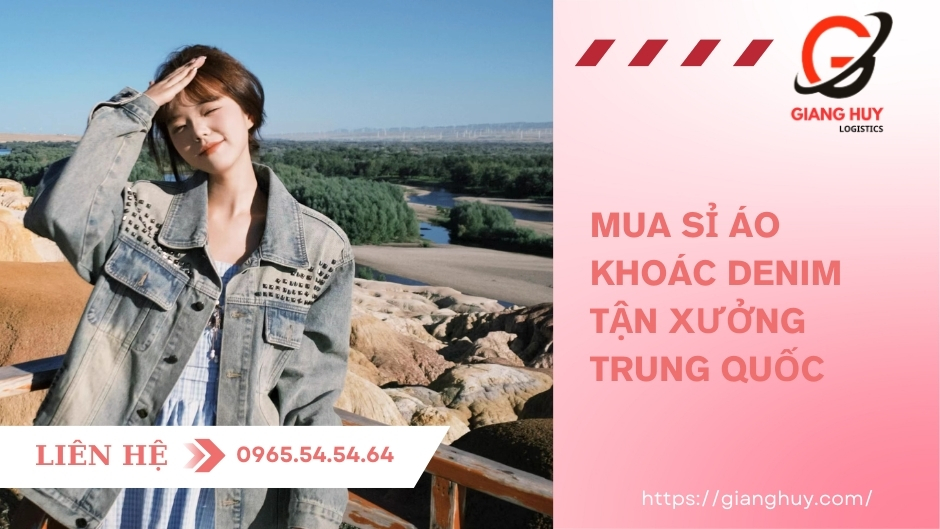 Nhập áo khoác Denim trên Taobao, Tmall, 1688