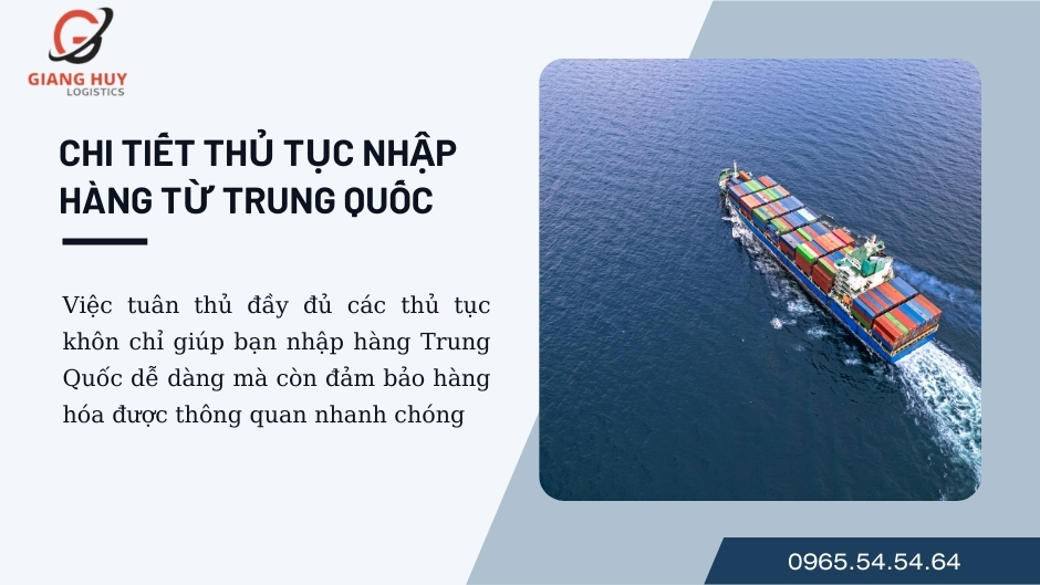 5 bước thủ tục nhập hàng từ Trung Quốc về Việt Nam