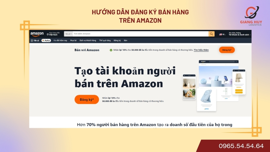 ​Cách bán hàng trên amazon tại việt nam​