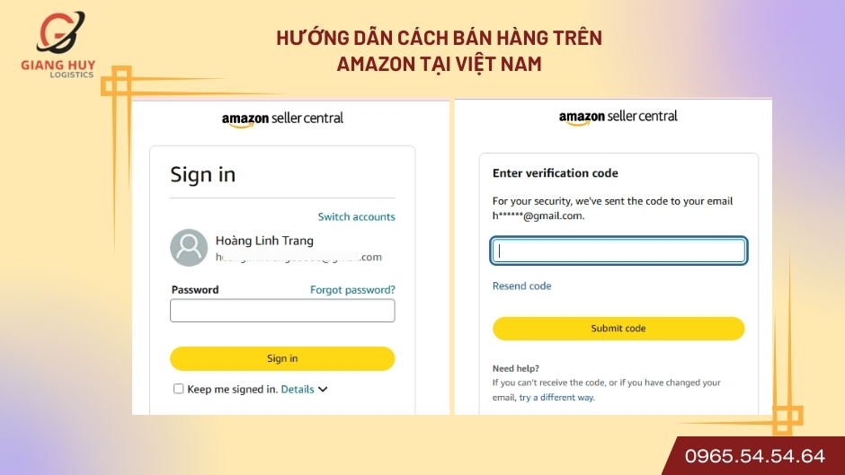 Cách đăng ký bán hàng trên amazon​