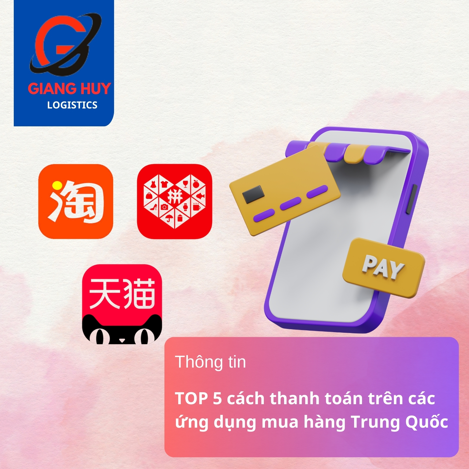 Cách thanh toán trên app mua hàng Trung Quốc