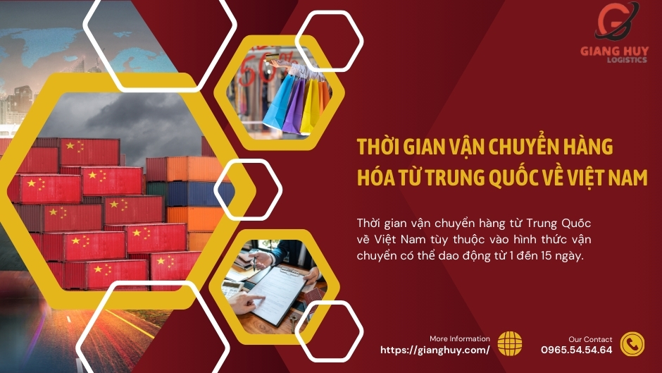 Thời gian vận chuyển hàng hóa từ Trung Quốc về Việt Nam 2 Thời gian vận chuyển hàng hóa từ Trung Quốc về Việt Nam