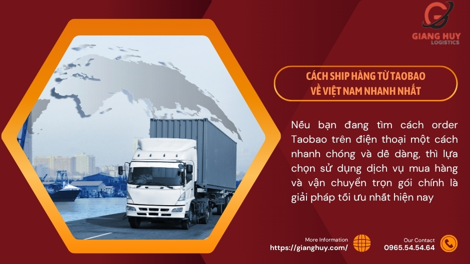 Cách ship hàng từ Taobao về Việt Nam Cách ship hàng từ Taobao về Việt Nam