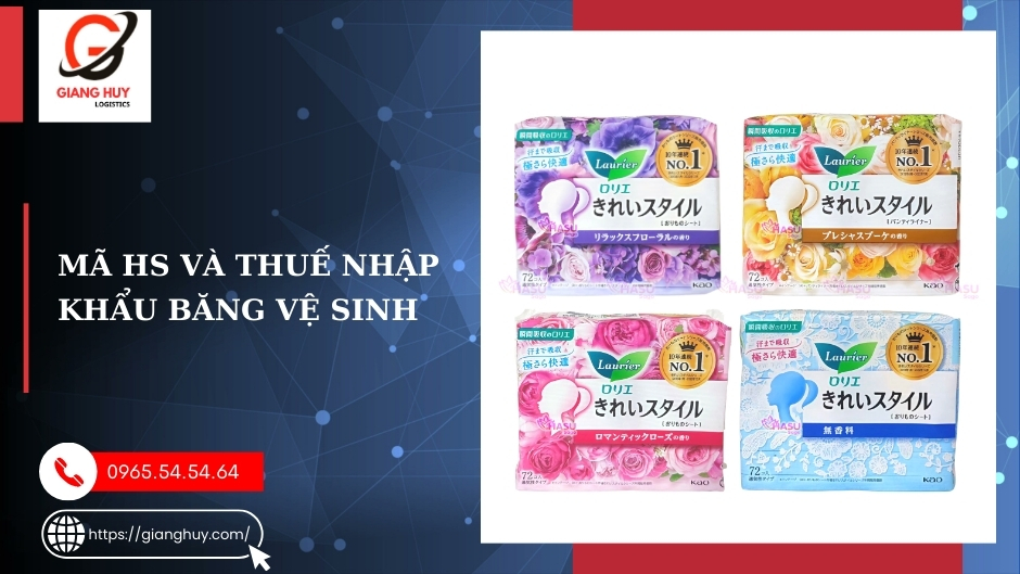 HS & Thuế nhập khẩu băng vệ sinh HS & Thuế nhập khẩu băng vệ sinh