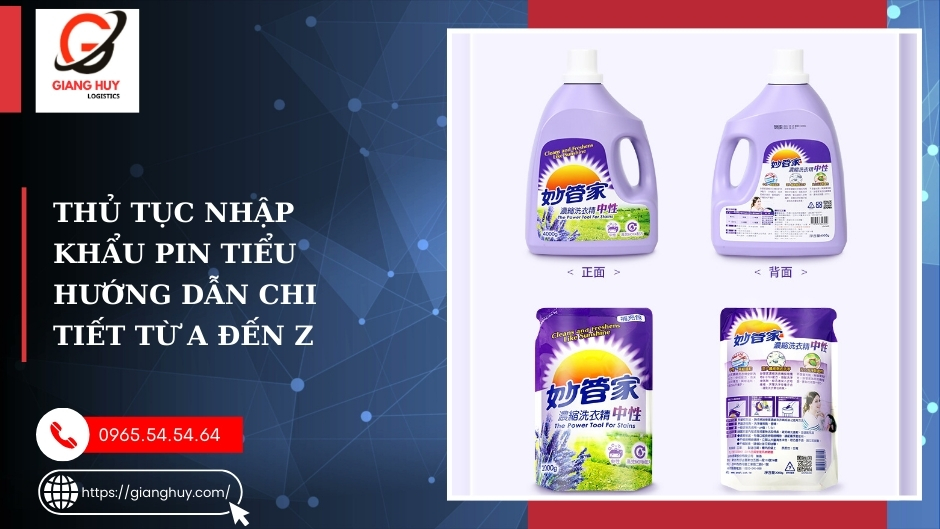 Thủ tục nhập khẩu bột giặt chi tiết A-Z Thủ tục nhập khẩu bột giặt chi tiết A-Z