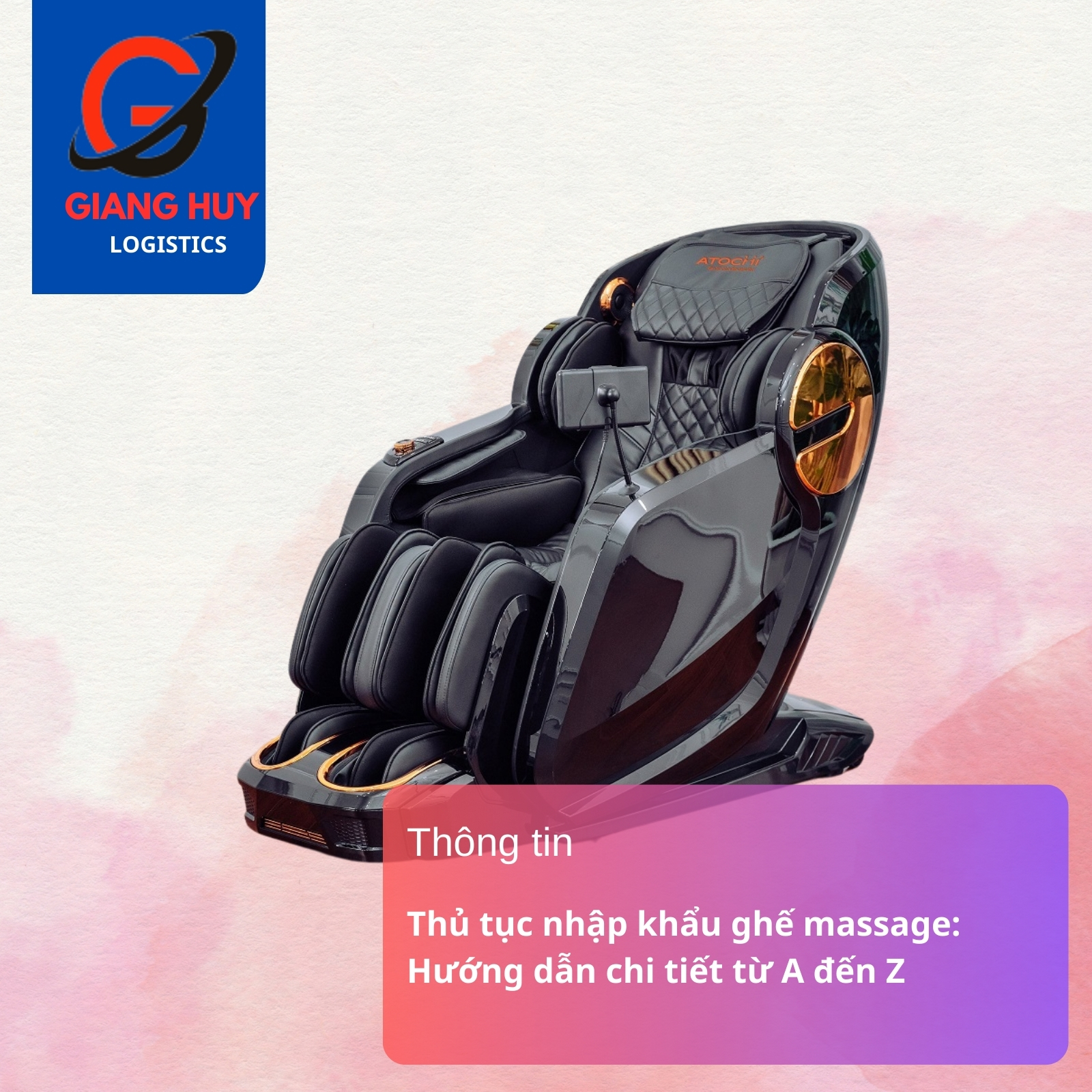 Thủ tục nhập khẩu ghế massage