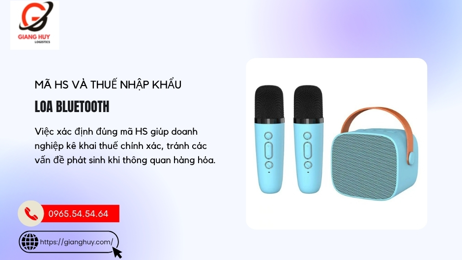 Mã HS và thuế nhập khẩu loa Bluetooth Mã HS và thuế nhập khẩu loa Bluetooth