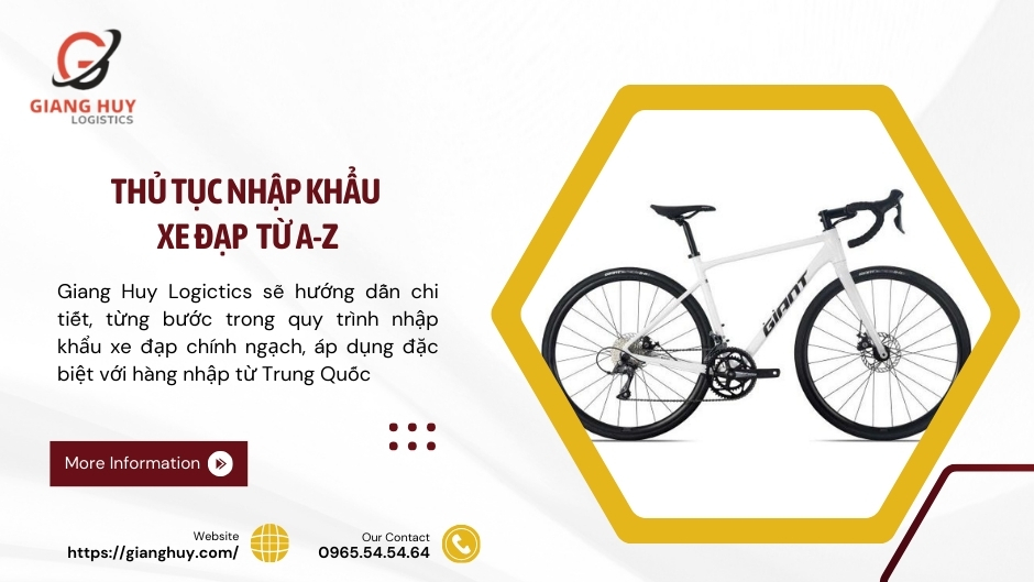 Thủ tục nhập khẩu xe đạp: Hướng dẫn chi tiết từ A đến Z 1 Thủ tục nhập khẩu xe đạp từ a-z