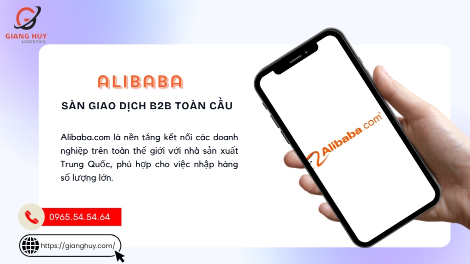 . Alibaba.com – Sàn B2B toàn cầu cho doanh nghiệp