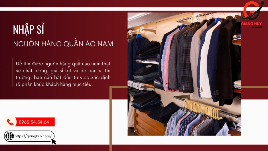 Hướng dẫn tìm nguồn hàng quần áo nam Hướng dẫn tìm nguồn hàng quần áo nam