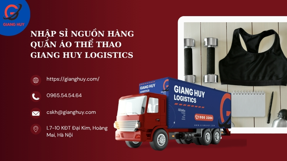 Nhập sỉ nguồn hàng quần áo thể thao qua Giang Huy logistics Nhập sỉ nguồn hàng quần áo thể thao qua Giang Huy logistics